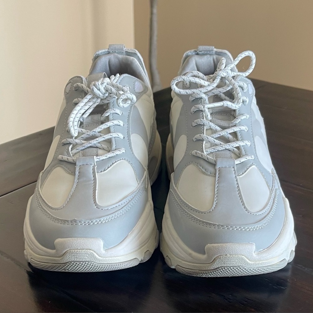 ASOS Men's Gray and White Sneakers - Picture 3 of 8